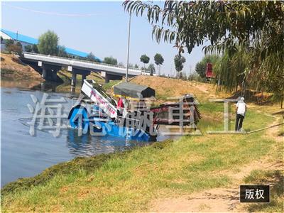黔东南治理水葫芦船 厂家供应大型水塘打捞船 水中收割芦苇机