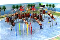 北京凯思游乐定制儿童水上滑梯水上乐园游乐设备玻璃钢水上滑梯亲子水寨
