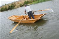 定制安徽巢湖小区保洁船 小渔船 木质手划船有