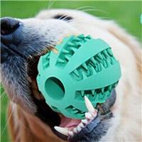 宠物硅胶漏食洁齿磨牙球训导训练球猫咪狗狗玩具