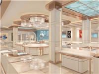 金六福珠宝展示柜 奢侈品货架 玻璃柜台 谷德设计制造 G22