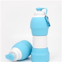 旅游硅胶水杯折叠水壶 户外便携可折叠水瓶出行装备运动创意水壶