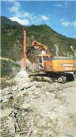 重庆丰岩挖改钻挖掘机改装全液压冲击钻机单杆6米