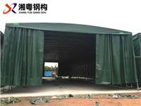 中山厂家订做伸缩遮阳篷汽车帆布推拉蓬结构图片