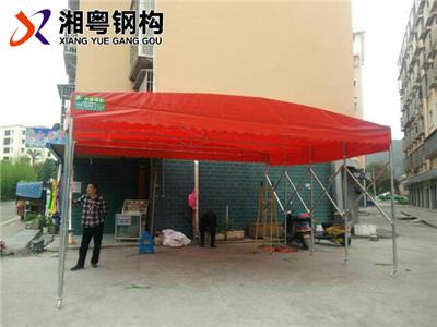 深圳尺寸定制汽车帆布推拉蓬户外活动推拉式雨棚批发