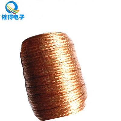 铨得专业生产铜编织带厂家 紫铜散热编织带 168c/0.12紫铜编织带