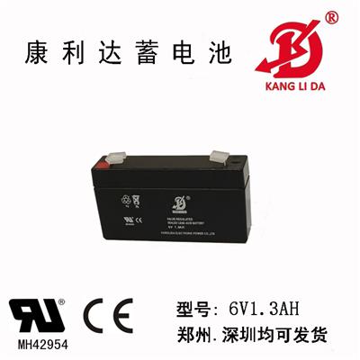康利达蓄电池6v1.3ah用于考勤机、报警器