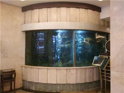 广州上门定做鱼缸、亚克力鱼缸、大型鱼缸、半圆鱼缸