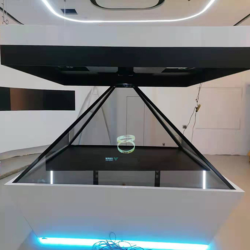 全息展示柜，360度四面全息展示柜，三维立体成像设备