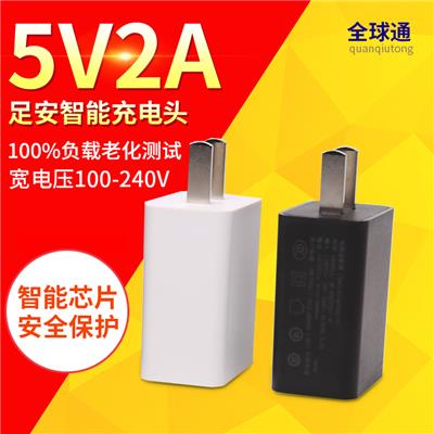 广州 5v2a充电器足安厂家直销