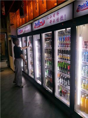 郑州生产酒吧水吧奶吧风幕柜玻璃门冷藏展示柜的厂家