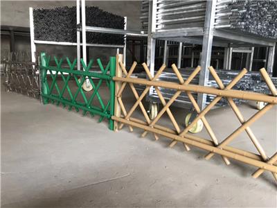 园林竹子护栏 竹篱笆护栏 不锈钢竹子护栏 绿化带新型护栏