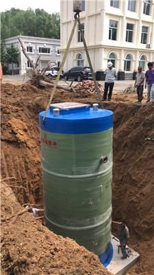 石家庄医院项目-一体化污水提升泵站现场安装