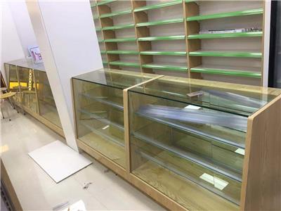 厂家定制药店货柜 药前柜 展示柜 烤漆专柜 玻璃层板货柜