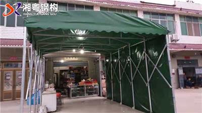 广东厂家订做汽车帆布雨棚展览展会伸缩遮阳雨棚