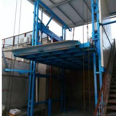 南宁厂房简易货梯安装 广西升降机厂家定做3吨液压升降台带链条
