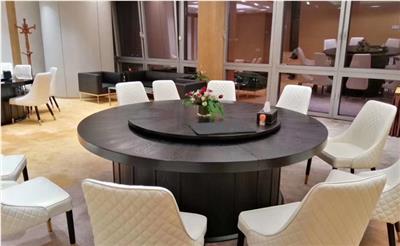 定制饭店大圆桌 碳化木大圆桌，大理石餐卓，大理石电动火锅桌椅