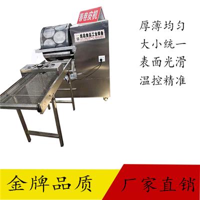 山东厂家直销多功能烤鸭饼机 全自动烙饼机自动翻皮春卷皮机