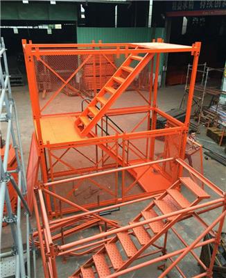 厂家路桥桥墩施工梯笼 组合式安全梯笼 框架式安全梯笼鑫洪提供