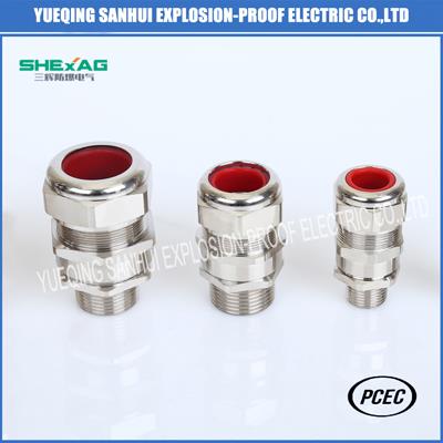 Double compression armored cable glands with male thread and female thread 双密封铠装钢管布线