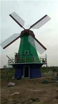 陕西西安荷兰风车防腐木风车厂家