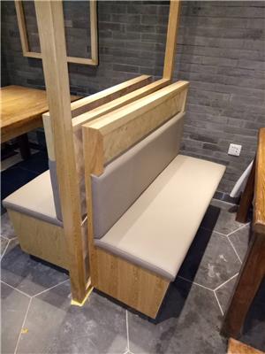 西安主题餐厅火锅烤鱼店西餐厅卡座沙发实木复古工业风桌椅组合定做