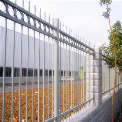 安平供应小区锌钢护栏 单弯墙院围栏 防攀爬隔离墙 欢迎定制