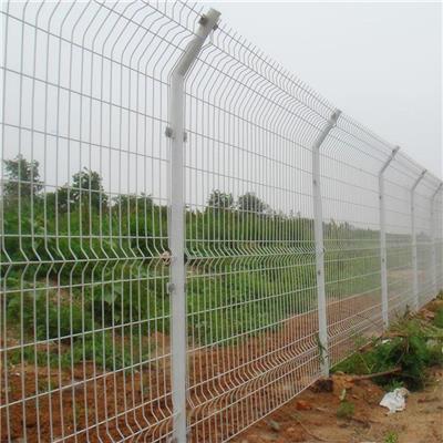 高速公路双边丝护栏网 园林圈地铁丝网栅栏 绿色防护隔离栅可定制