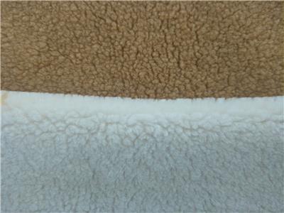 厂家生产供应30颗粒羊毛服装面料 颗粒羊驼绒羊羔绒