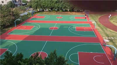 惠州市篮球场施工公司 学校户外丙烯酸篮球场地施工图 篮球场标准围网规格