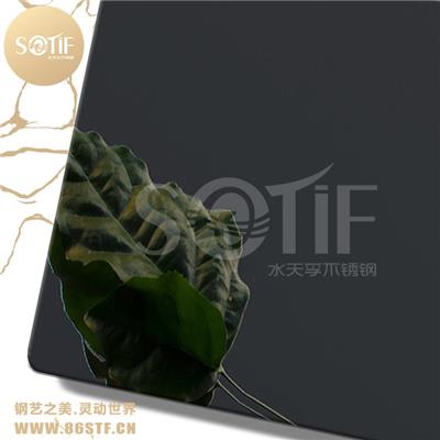 上海高端幕墙装饰拉丝黑钛不锈钢板