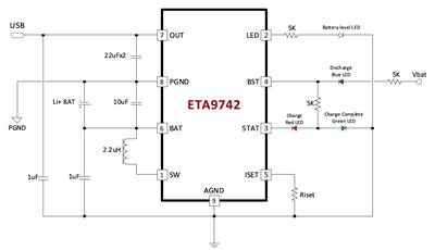 ETA9742移动电源高效三合一芯片