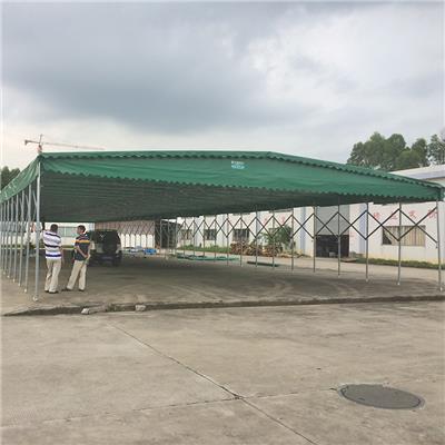 武汉专业定制大型折叠帐篷固定帆布雨棚简易轿车车棚雨篷