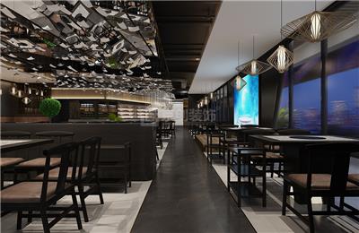 现代简约西餐厅设计装修方案，郑州餐饮店设计公司