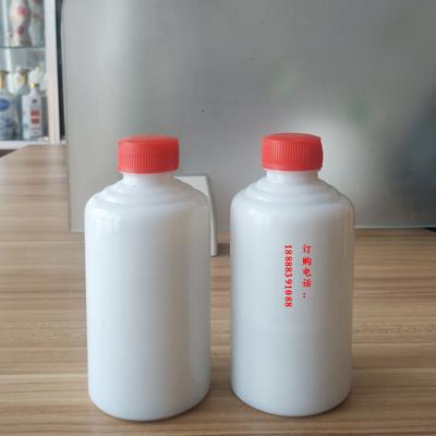 厂家定制乳白料**瓶125ml白酒瓶小容量丝口**瓶白瓷玻璃酒瓶