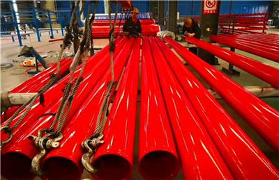 红色消防涂塑复合钢管生产厂家