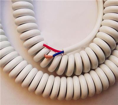 扬州供应 螺旋电缆拉伸15米20米 6芯2.5平方螺旋电缆