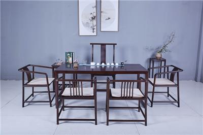 黑檀原木茶桌黑檀实木大板新中式实木书桌简约现代哪家比较好 