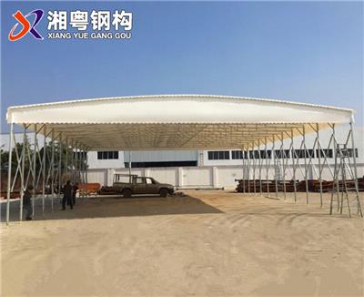 广东厂家长期供应钢结构推拉棚PVC帆布伸缩透明雨棚好
