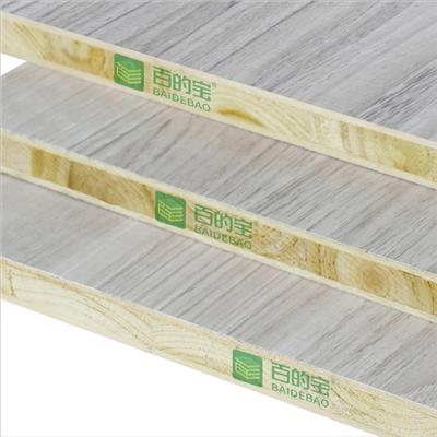 中国**板材品牌百的宝杉木芯18mm生态板衣柜板材美国橡木