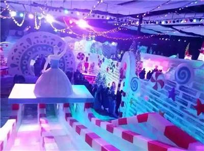 青岛大型冰雕展出租迪士尼系列冰雕艺术雨屋出租七彩滑道租赁