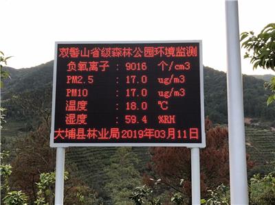 宁夏旅游景区大气负氧离子浓度含量在线监测系统