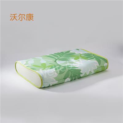 绿叶印花网眼布3d枕