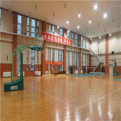 篮球场馆运动木地板的施工养护