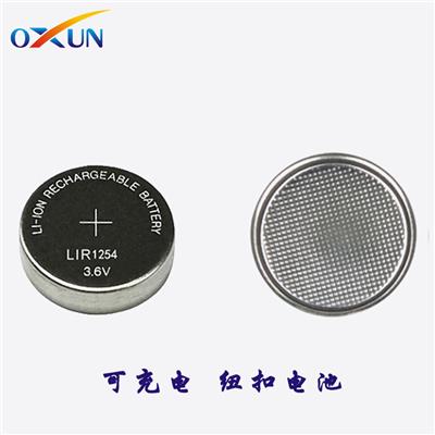 OXUN/欧迅电池 LIR1254充电纽扣电池 蓝牙耳机电池 