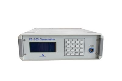FE-105数字高斯计量程范围宽，操作方便用于测量直流磁场、辐射磁场、剩磁、地球磁场等等各类磁场的磁感应强度