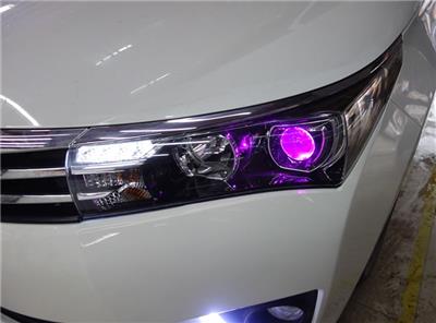 西安本田10代思域改装车灯 升级海拉5透镜氙气灯及led透镜大灯