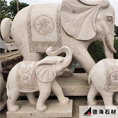 石雕动物厂家 山东石雕厂 动物雕刻工艺品 德海石材欢迎咨询导师