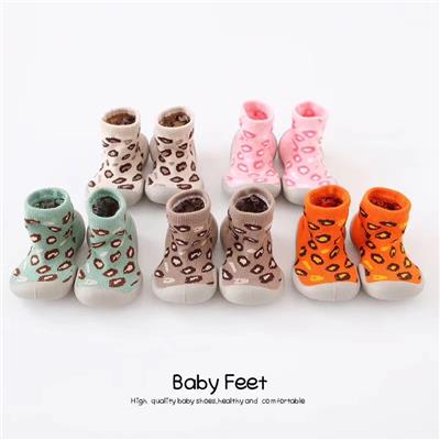 韩国秋冬款儿童宝宝袜子鞋男女童运动鞋 幼儿园男童学步鞋