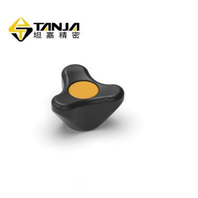 TANJA T70黑色亚光旋钮 弧形三角厨具旋钮 卫浴娱乐旋钮